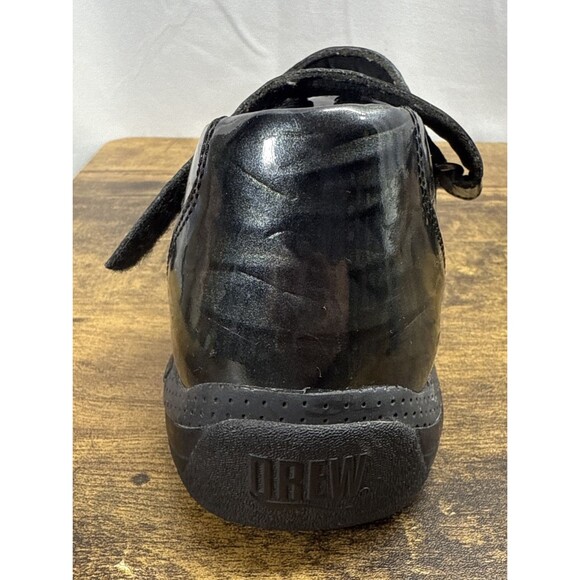 Drew P221 Last Womens 7M Mary Jane Silver Black Mix Patent Leather Comfort Shoe - Picture 14 of 16